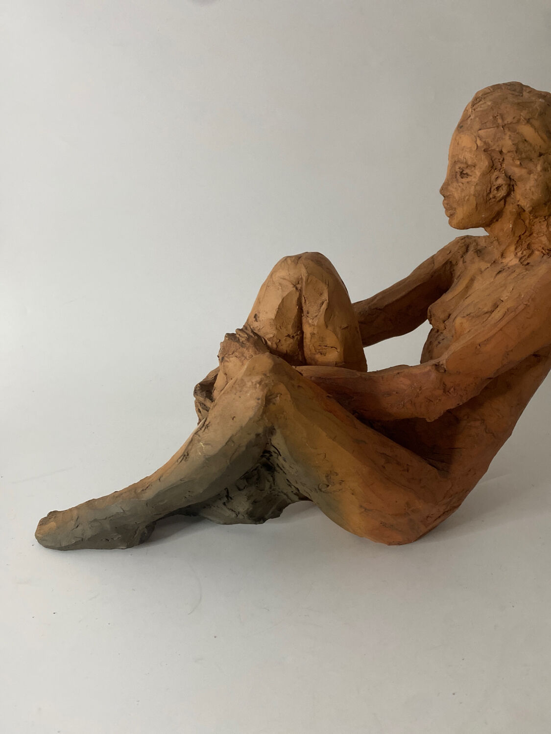 Nude Woman - Ceramic clay sculpture