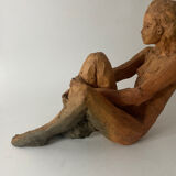 Nude Woman - Ceramic clay sculpture