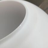 Vintage glass ball pendant lamp in German space style by Limburg.