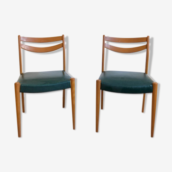 Paire de chaises scandinaves