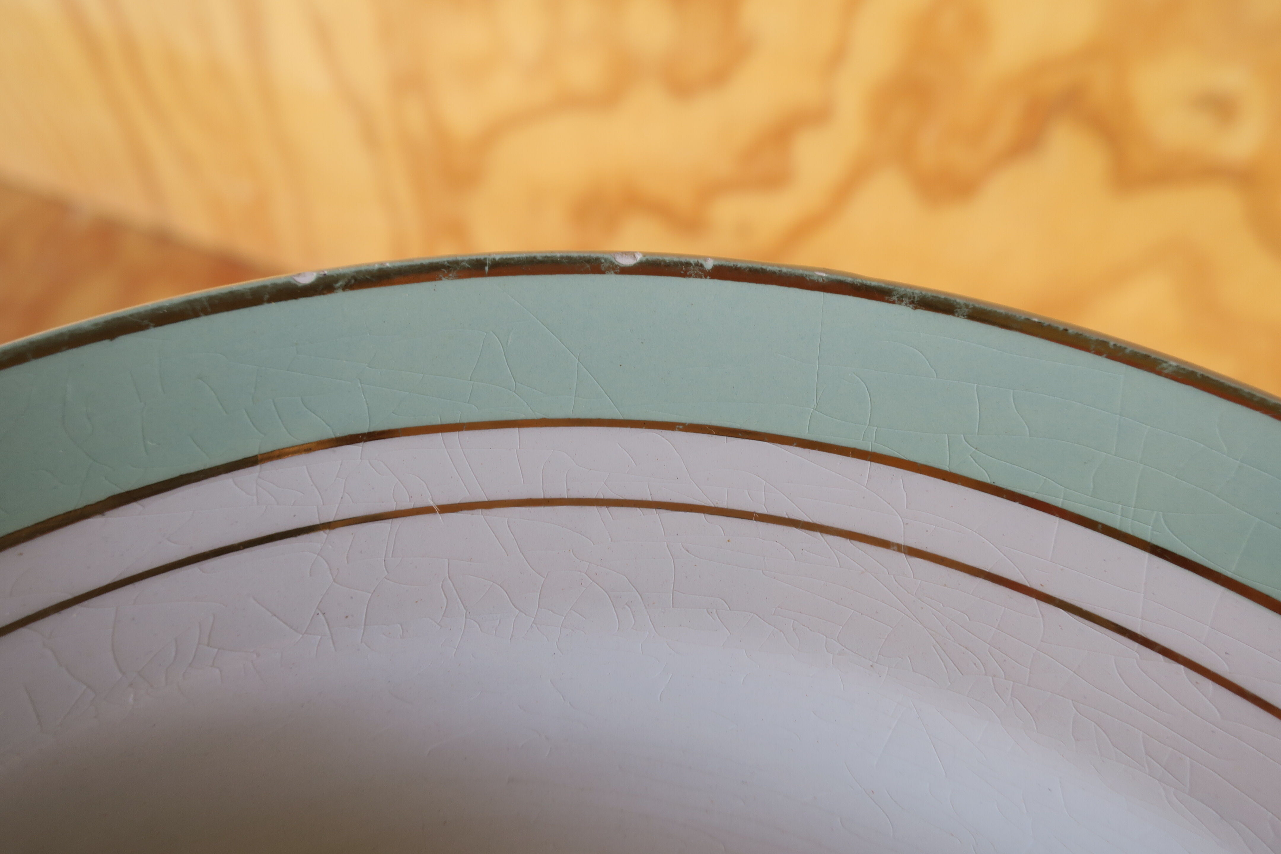 6 vintage Luneville hollow plates