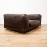 Roche Bobois armchair in brown leather