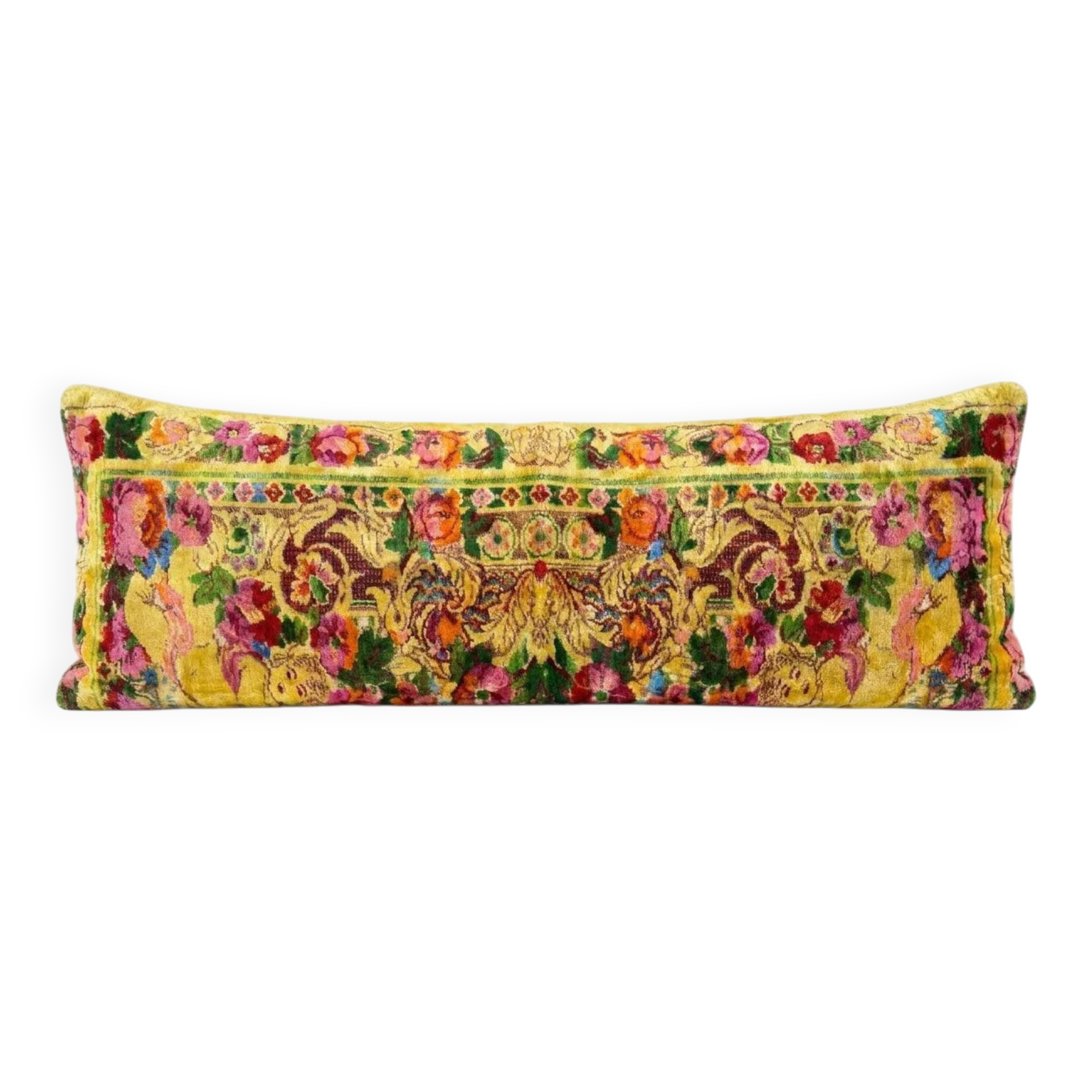 Vintage velvet cushion cover 41x122 cm