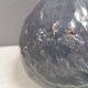 Vase Pauline Toynbee, Émail en cristal bleu texturé, forme organique, années 1980