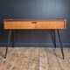 Vintage furniture with tapered legs, desk, console, dressing table.