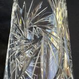 Cylindrical vase – handmade cut crystal