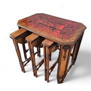 20th-century Art Deco / nesting table 3 x / attributed to Maison Franck