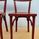 4 red chairs bistro Baumann