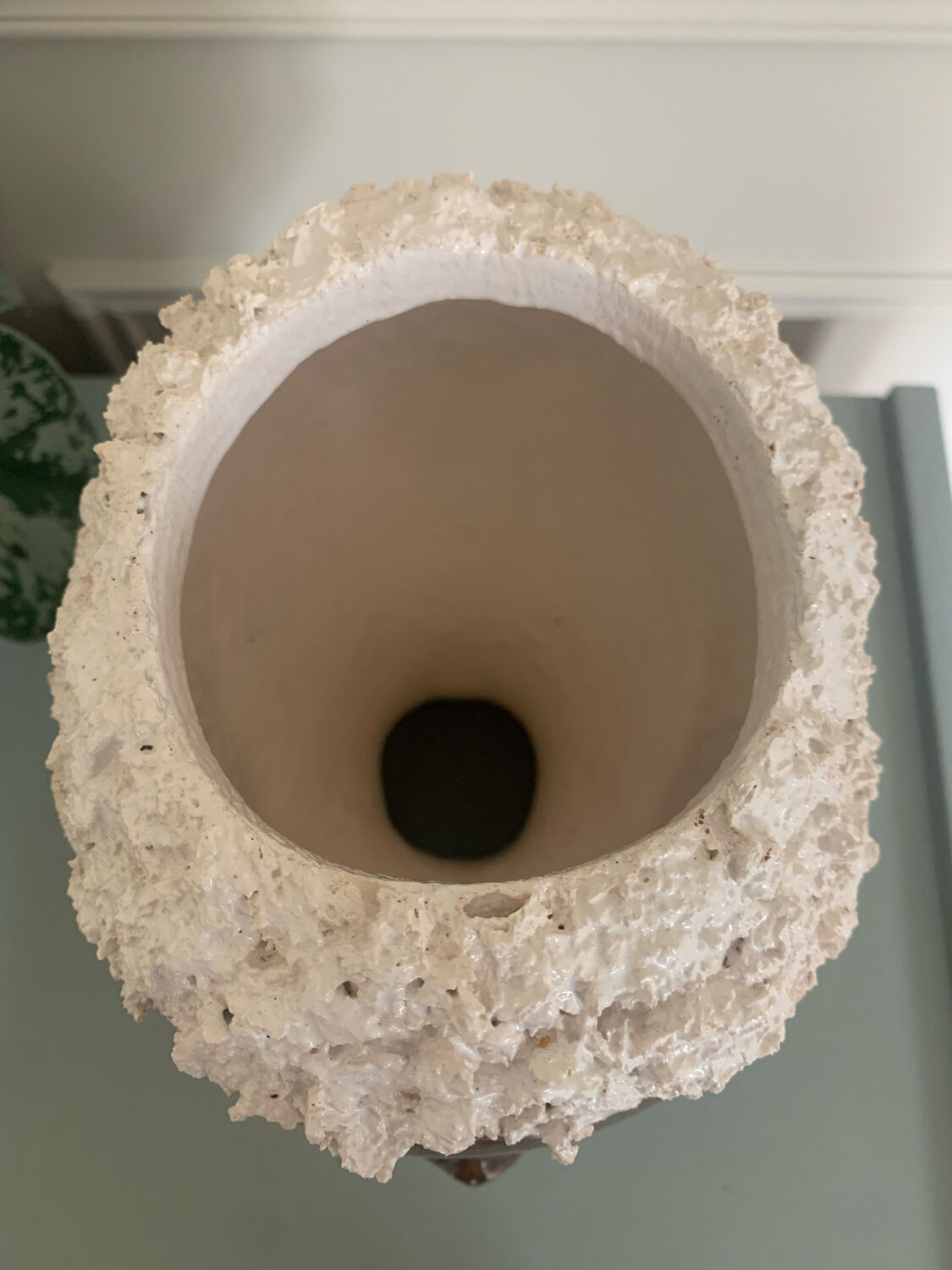 Ceramic face vase