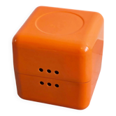 Vintage Orange Document Cube Jean Garçon for Formag 1970s Space Age