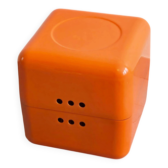 Vintage Orange Document Cube Jean Garçon for Formag 1970s Space Age