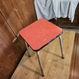 Pink formica stool 1960