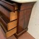 Commode d'époque Louis Philippe en acajou dessus de marbre blanc XIX siècle