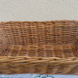 Wicker storage basket