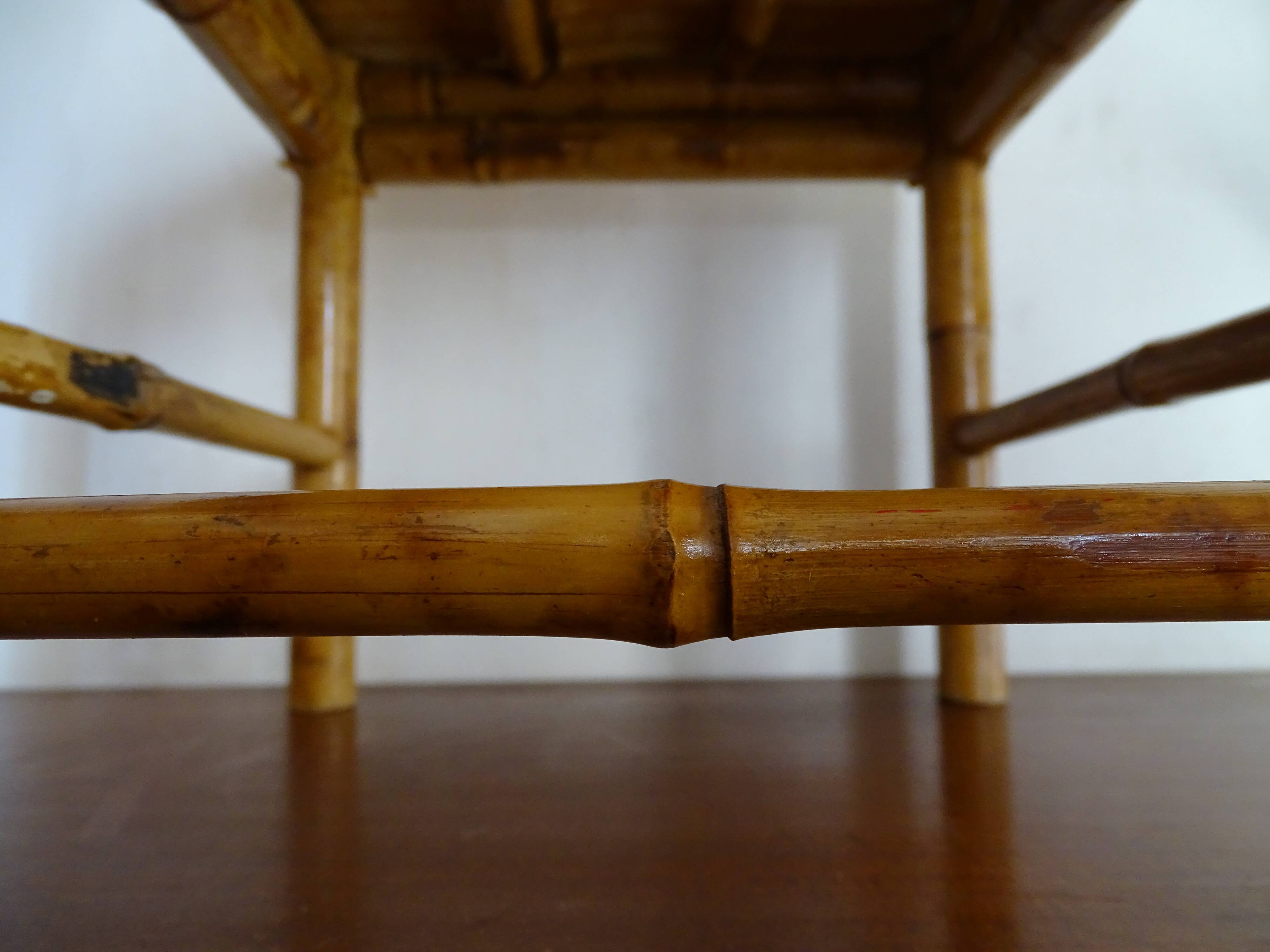 Bamboo stool 1960 vintage