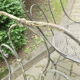 Antique wrought iron garden chairs, set of 2