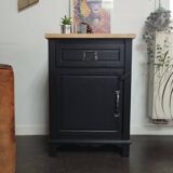 Petit meuble vintage noir