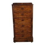 Chiffonnier grande commode en noyer  XIX ème siècle