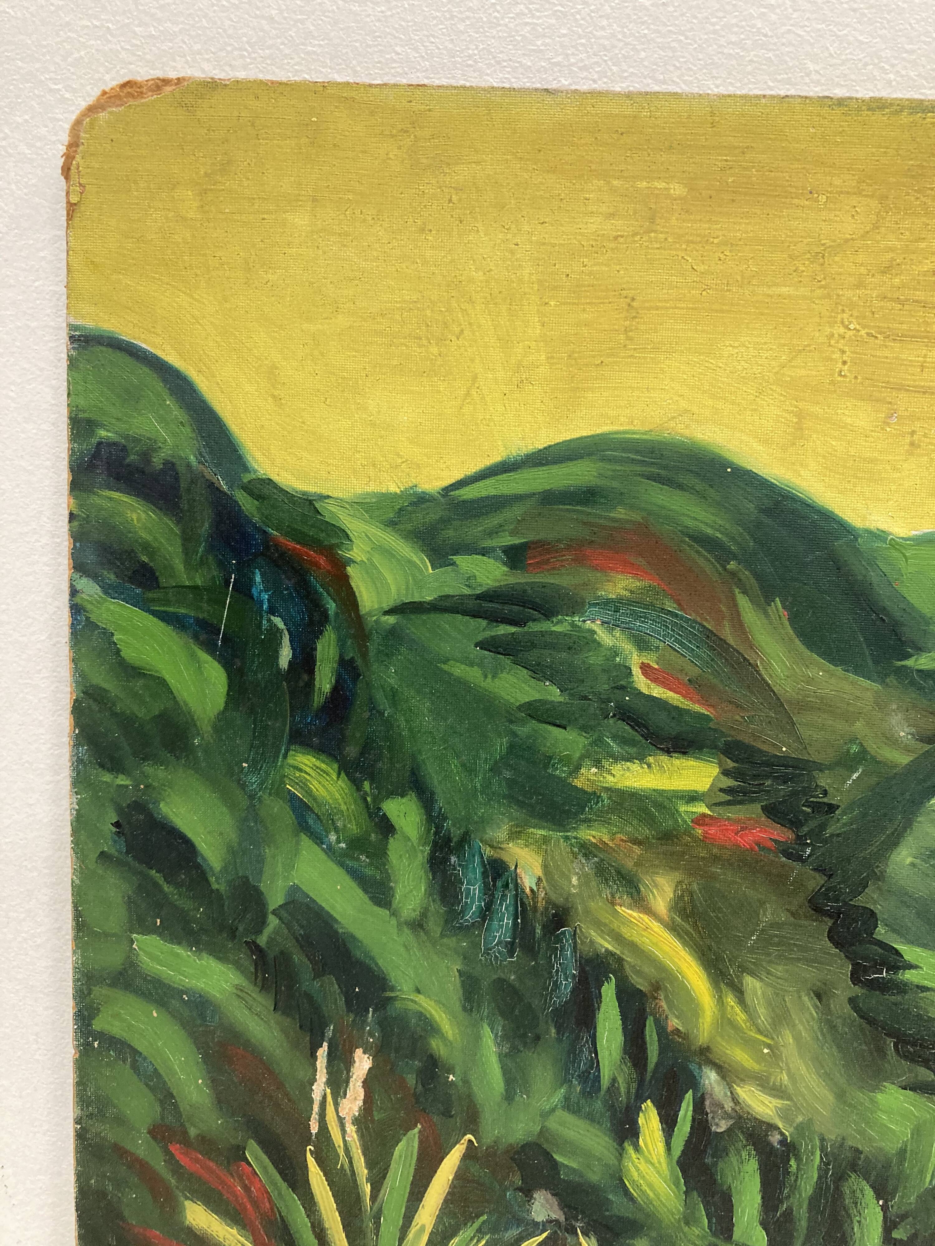 Landscape oil on panel