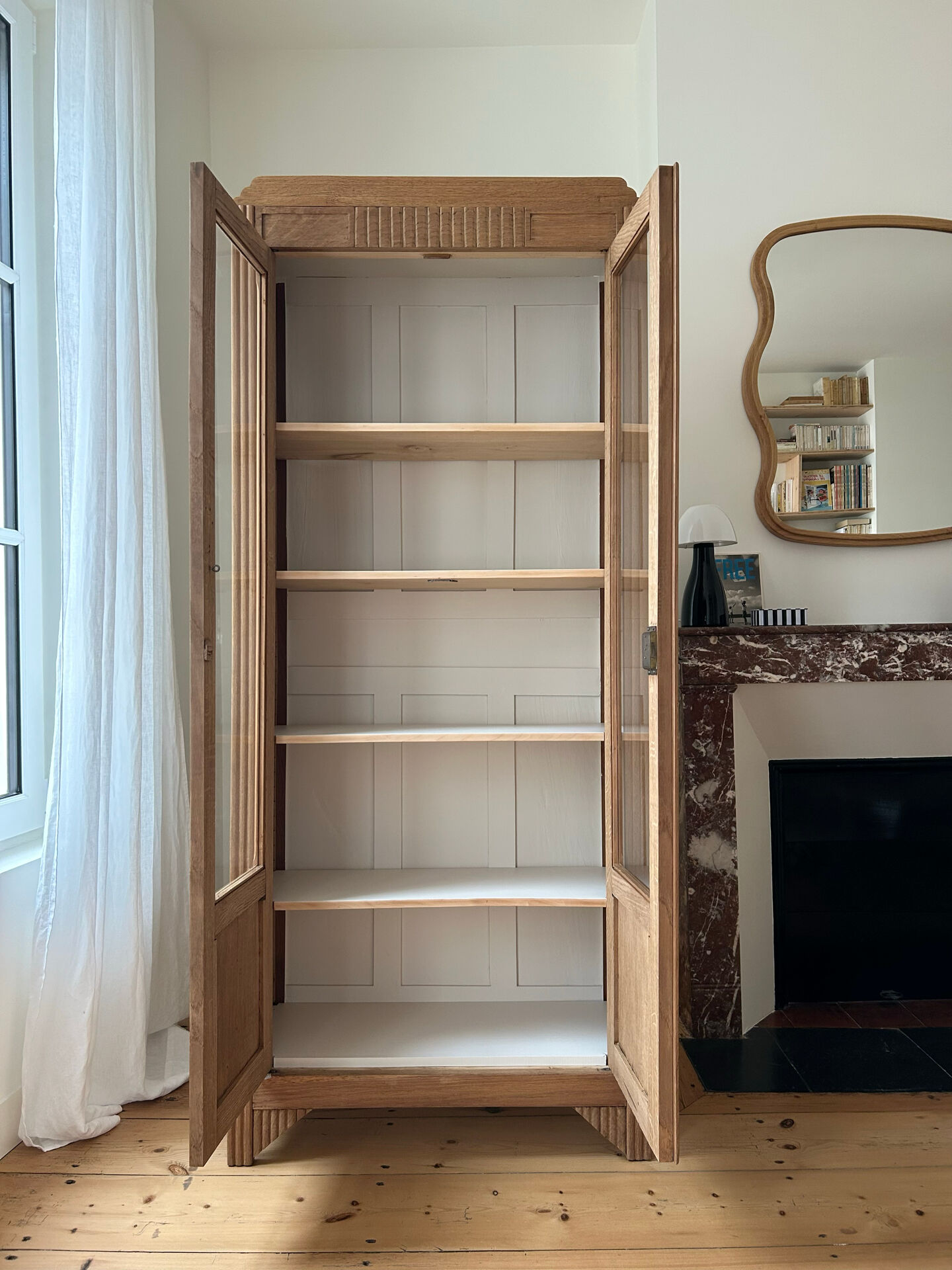 Art Deco glass cabinet (renovated)