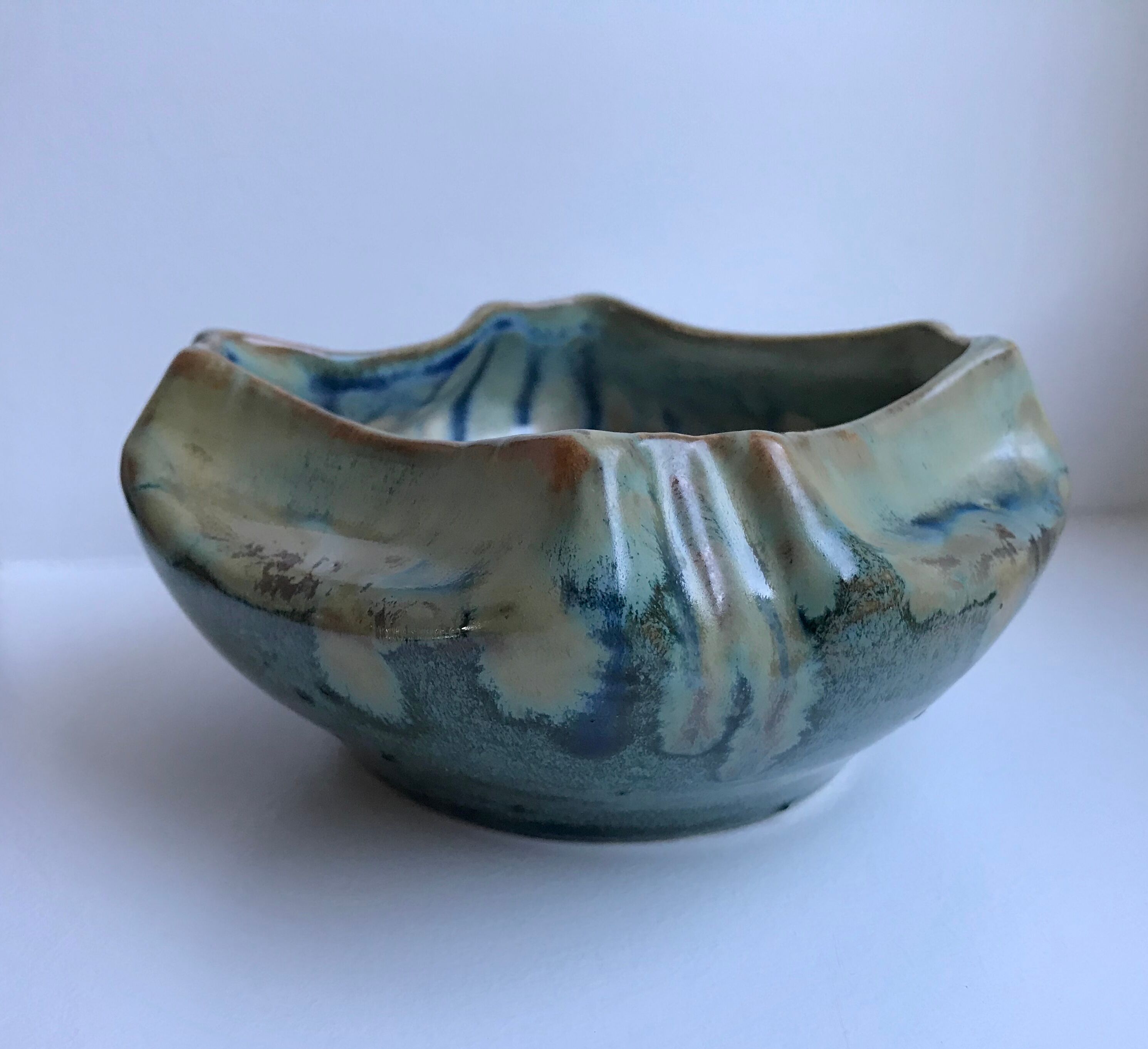 Ceramic tray, ashtray 70s