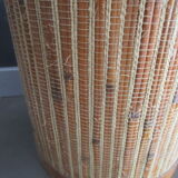 Vintage basket in bamboo and straw