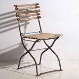 Chaises de jardin pliantes anciennes (c.1920). Ensemble de 2 pièces n°2