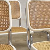 Cesca B32 white chairs
