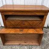Commode Française Louis Philippe Milieu 19ème Siècle En Ronce De Noyer