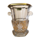 Lorraine crystal champagne bucket with 24 carat gold coating