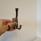 2 hooks with 4 rotating hooks each in brass