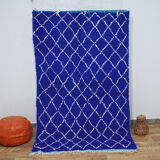 Moroccan blue carpet 233x145cm