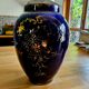 Vase bleu cobalt et or