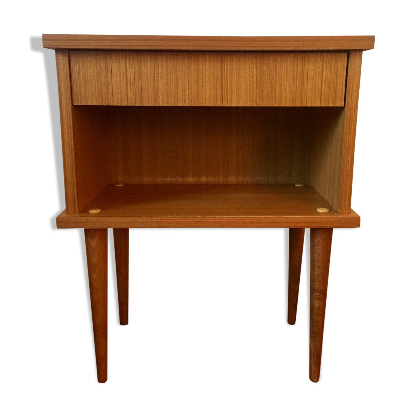 50s bedside table with drawer