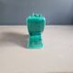 Green glazed ceramic butterfly flower frog