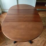 Gudme round Scandinavian extendable dining table vintage 1960