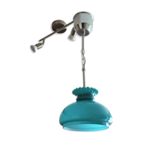 Blue opaline chandelier