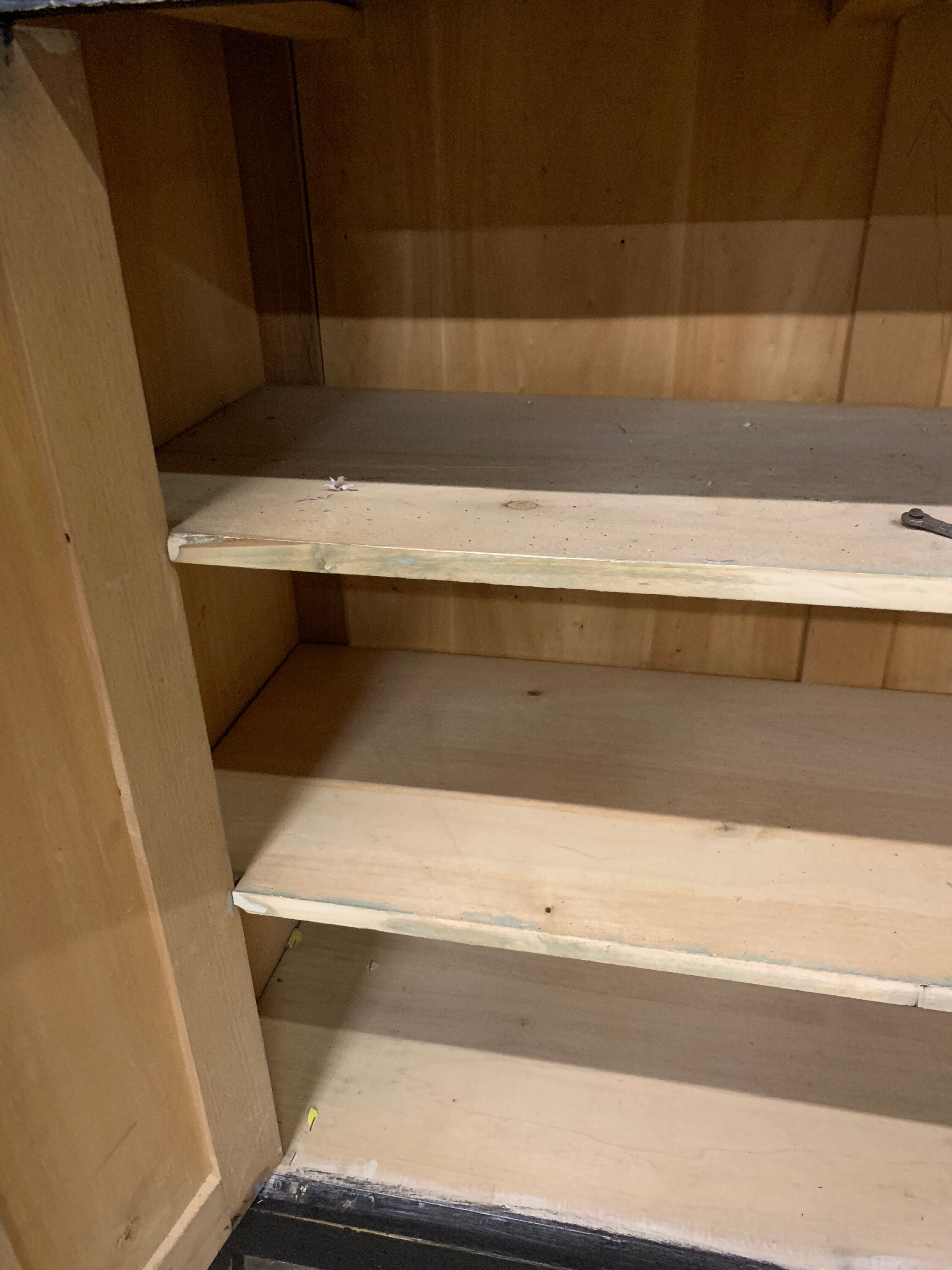 Old Parisian buffet patinated black 1950