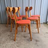 Set of 6 luterma "banana" chairs