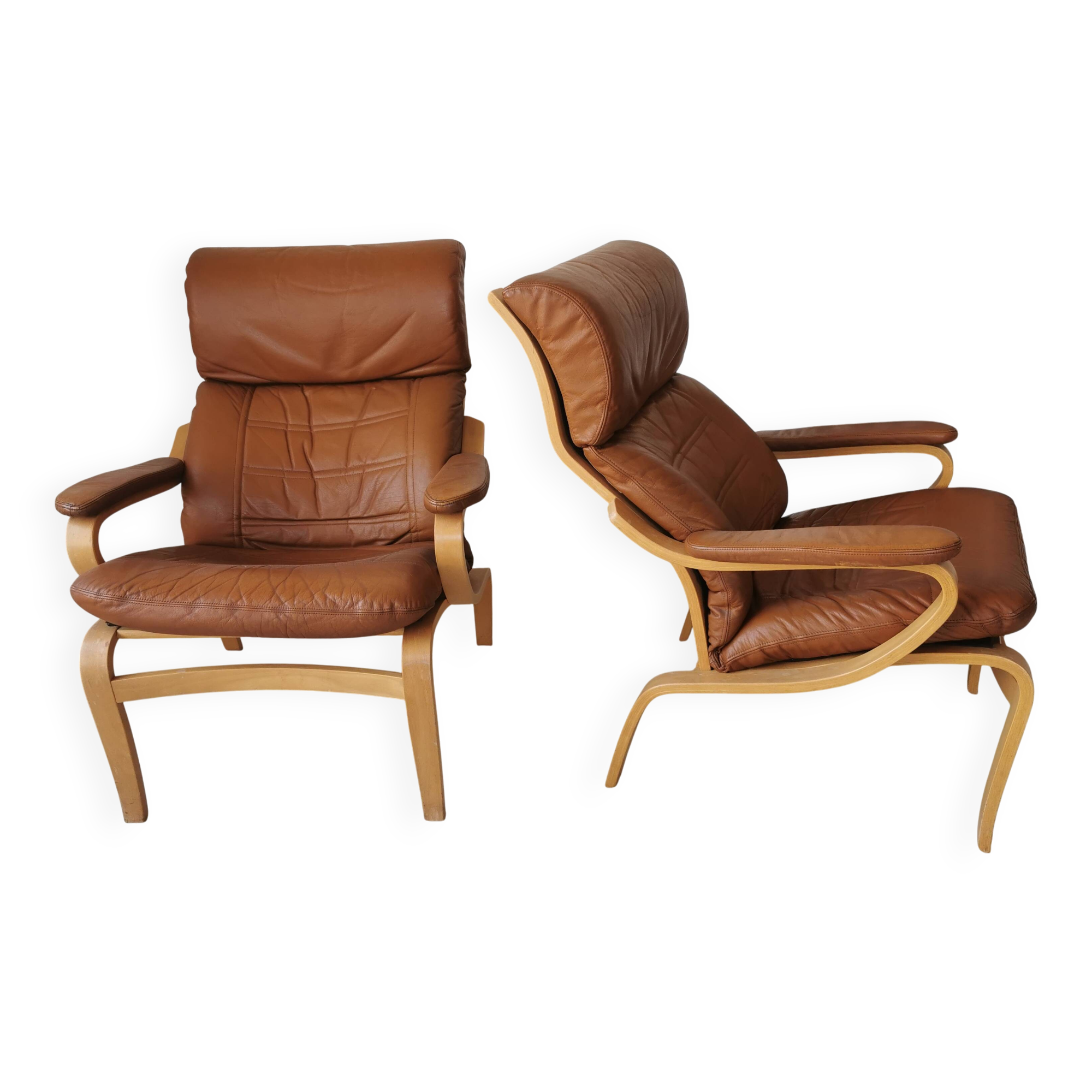 Pair of vintage Scandinavian armchairs