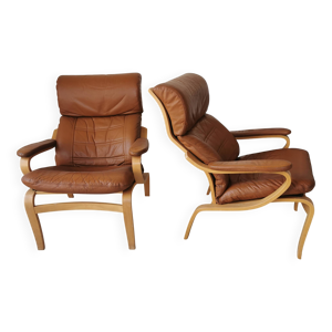 Paire de fauteuils scandinaves