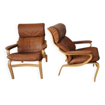 Pair of vintage Scandinavian armchairs