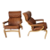 Pair of vintage Scandinavian armchairs