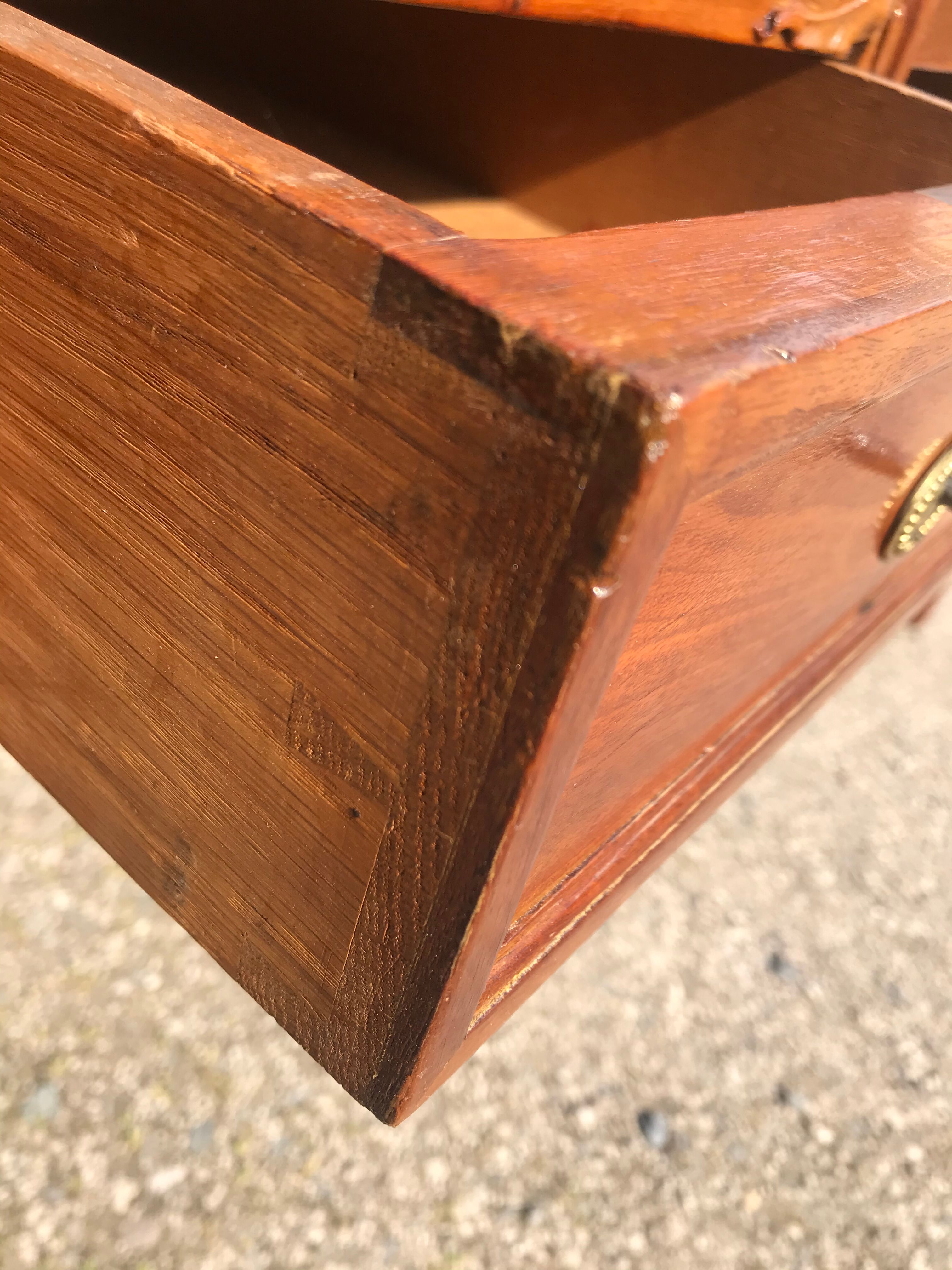 Double art deco mahogany desk