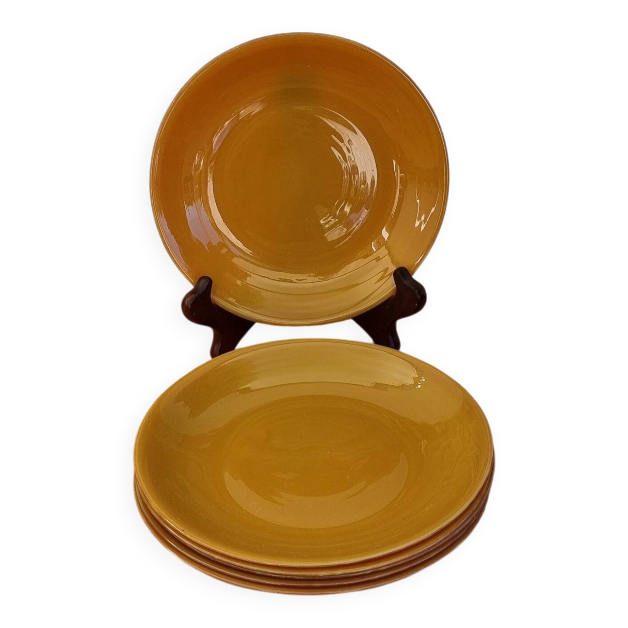 Set of 6 dessert plates Arcopal model Volcan