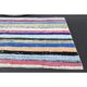 Vintage Turkish Oushak Handmade Wool Cotton Blue Area Rug 86x175