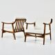 Fauteuil boomerang 1960