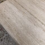 Large octagonal coffee table in 70s/80s travertine