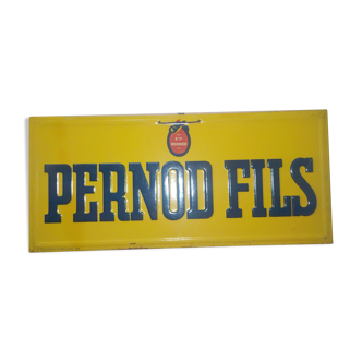 Ancienne peinte signée "plaque pernod fils"