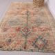 Peach Vintage Moroccan Rug 178 x 271 cm - Berber Wool Rug - Handmade Rug